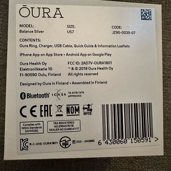 OURA Balance Silver size US7 Ring. - Picture 4 of 7